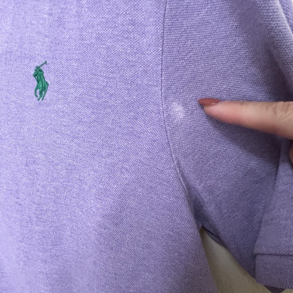 Polo Ralph Lauren Mens Polo set 2 Classic Fit Purple Heather Cotton Shirt Large - Picture 9 of 16